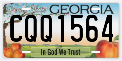 GA license plate CQQ1564