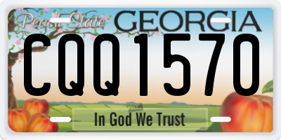 GA license plate CQQ1570