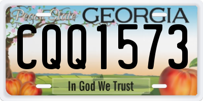GA license plate CQQ1573