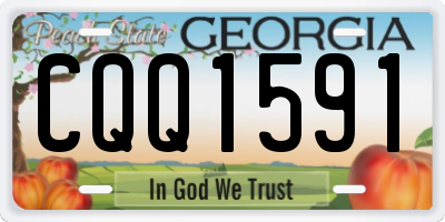 GA license plate CQQ1591