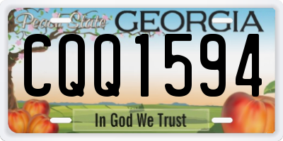 GA license plate CQQ1594