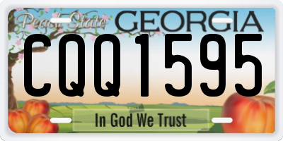GA license plate CQQ1595