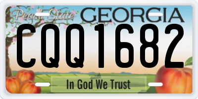 GA license plate CQQ1682