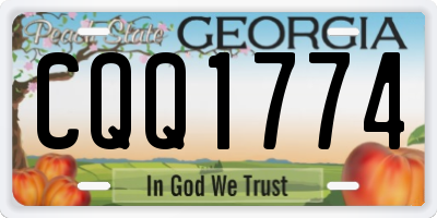 GA license plate CQQ1774