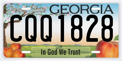 GA license plate CQQ1828