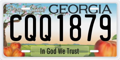GA license plate CQQ1879