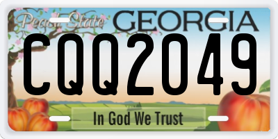 GA license plate CQQ2049