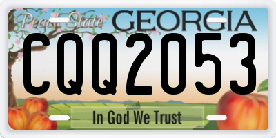 GA license plate CQQ2053