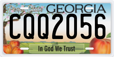 GA license plate CQQ2056
