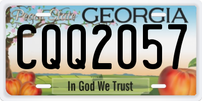 GA license plate CQQ2057