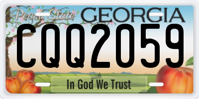 GA license plate CQQ2059