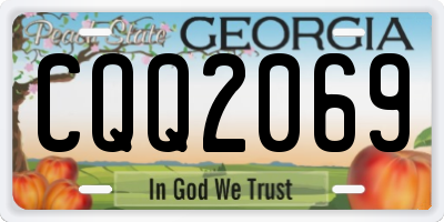 GA license plate CQQ2069