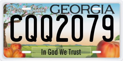 GA license plate CQQ2079