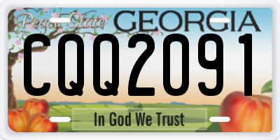 GA license plate CQQ2091