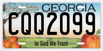 GA license plate CQQ2099