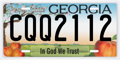 GA license plate CQQ2112