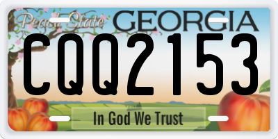 GA license plate CQQ2153