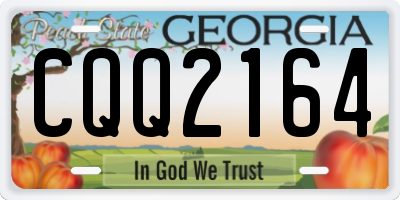 GA license plate CQQ2164