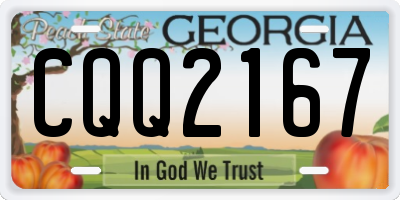 GA license plate CQQ2167