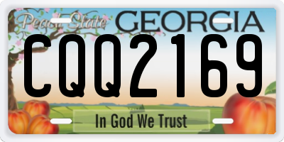 GA license plate CQQ2169