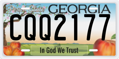 GA license plate CQQ2177