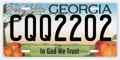 GA license plate CQQ2202