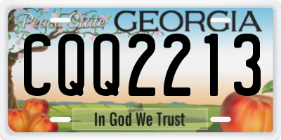 GA license plate CQQ2213