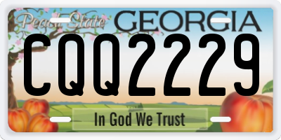 GA license plate CQQ2229