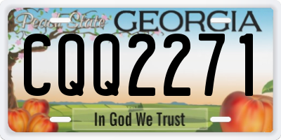 GA license plate CQQ2271