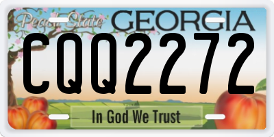 GA license plate CQQ2272