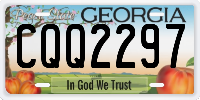 GA license plate CQQ2297