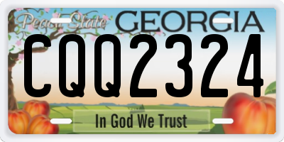 GA license plate CQQ2324