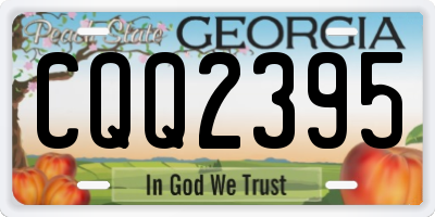 GA license plate CQQ2395
