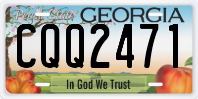 GA license plate CQQ2471