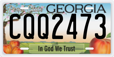 GA license plate CQQ2473