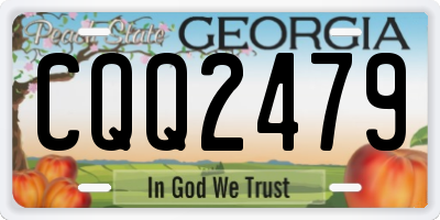 GA license plate CQQ2479