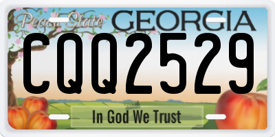 GA license plate CQQ2529