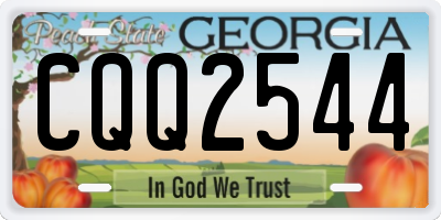 GA license plate CQQ2544