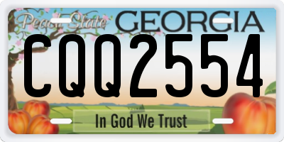 GA license plate CQQ2554