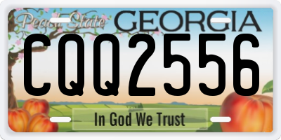 GA license plate CQQ2556