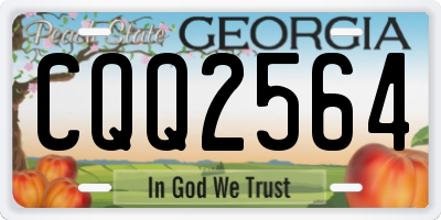 GA license plate CQQ2564
