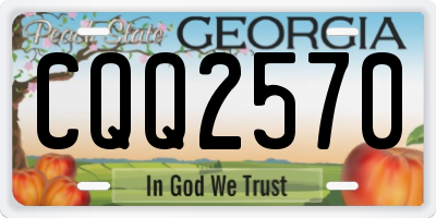 GA license plate CQQ2570