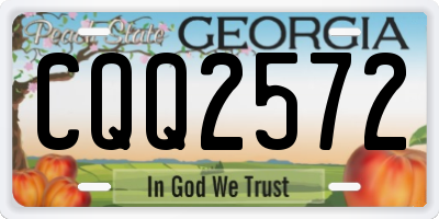 GA license plate CQQ2572