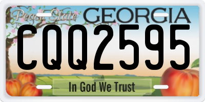 GA license plate CQQ2595