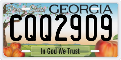 GA license plate CQQ2909