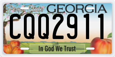 GA license plate CQQ2911