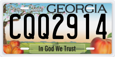 GA license plate CQQ2914
