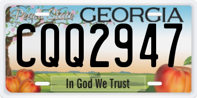 GA license plate CQQ2947