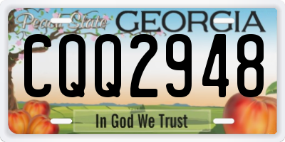 GA license plate CQQ2948