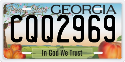 GA license plate CQQ2969